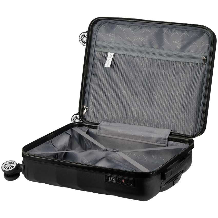 Travelwize Luggage Travelwize Terra ABS 55cm 4-Wheel Spinner Luggage - Black