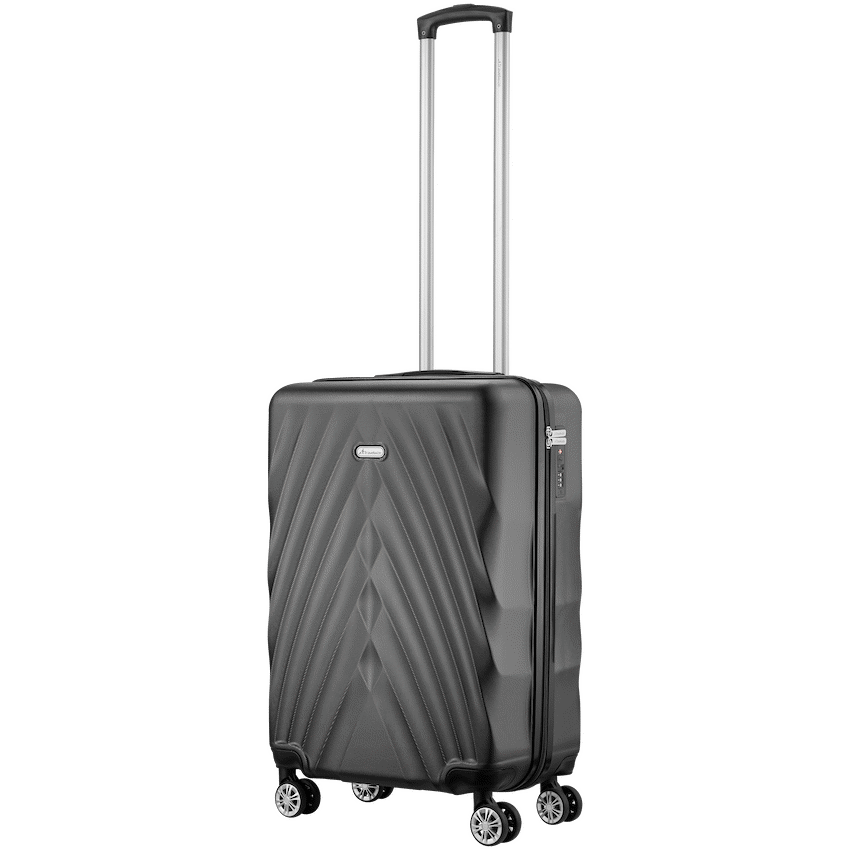 Travelwize Luggage Travelwize Terra ABS 55cm 4-Wheel Spinner Luggage - Black