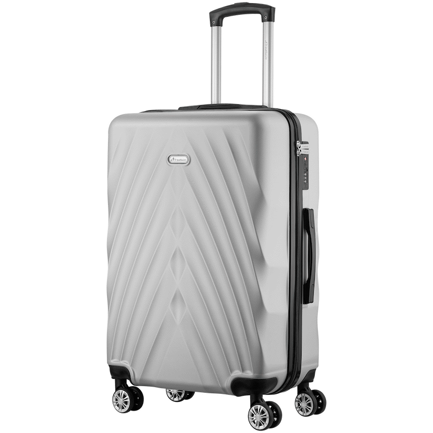 Travelwize Luggage Travelwize Terra ABS 77cm 4-Wheel Spinner Luggage - Silver