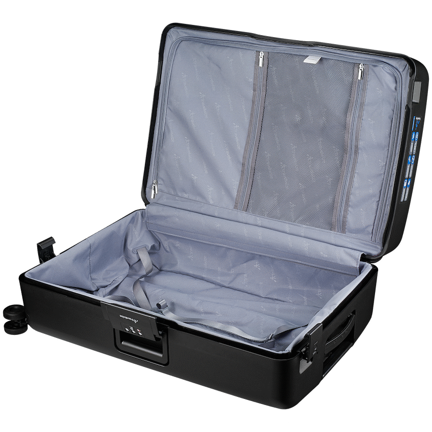 Travelwize Travelwize Clipper PP 75cm 4-Wheel Spinner Luggage Black