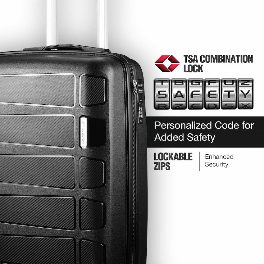Travelwize Travelwize Tourer PP 55cm 4-wheel Spinner Luggage Black