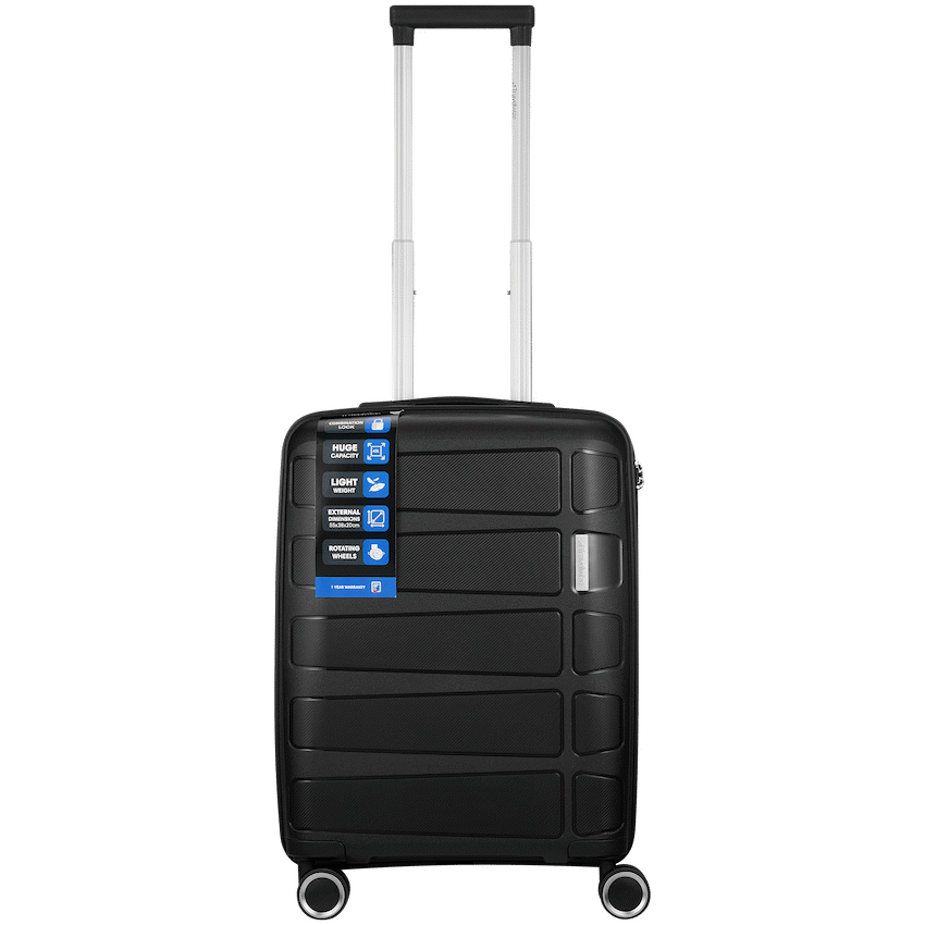 Travelwize Travelwize Tourer PP 55cm 4-wheel Spinner Luggage Black