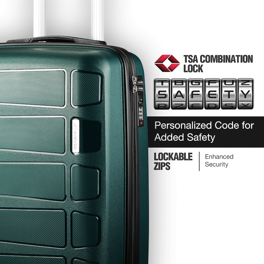 Travelwize Travelwize Tourer PP 55cm 4-wheel Spinner Luggage Petrol