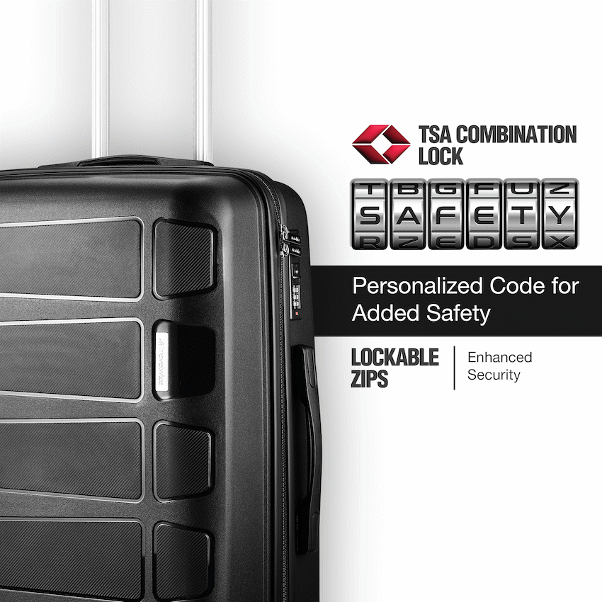 Travelwize Travelwize Tourer PP 65cm 4-wheel Spinner Luggage Black