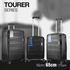 Travelwize Travelwize Tourer PP 65cm 4-wheel Spinner Luggage Black
