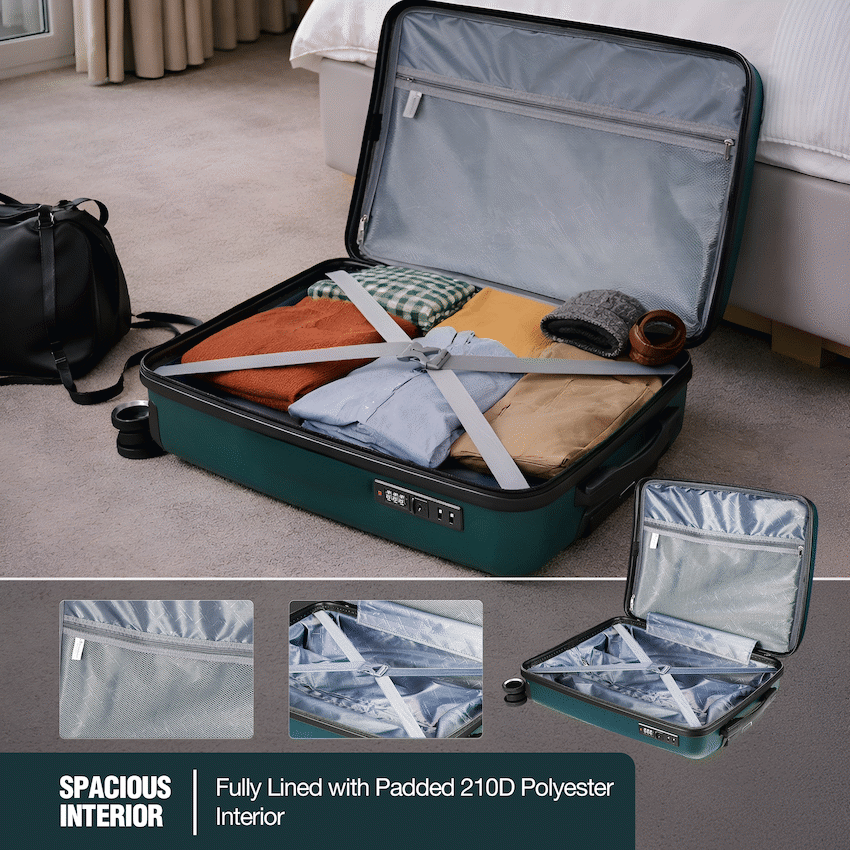 Travelwize Travelwize Tourer PP 65cm 4-wheel Spinner Luggage Petrol