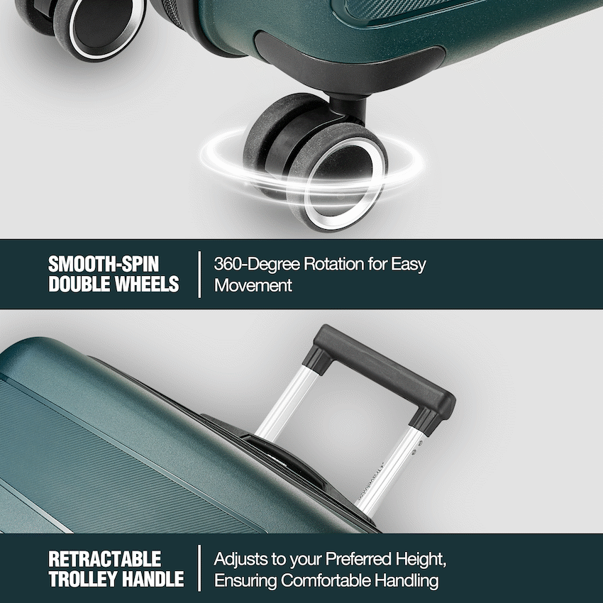 Travelwize Travelwize Tourer PP 75cm 4-wheel Spinner Luggage Petrol