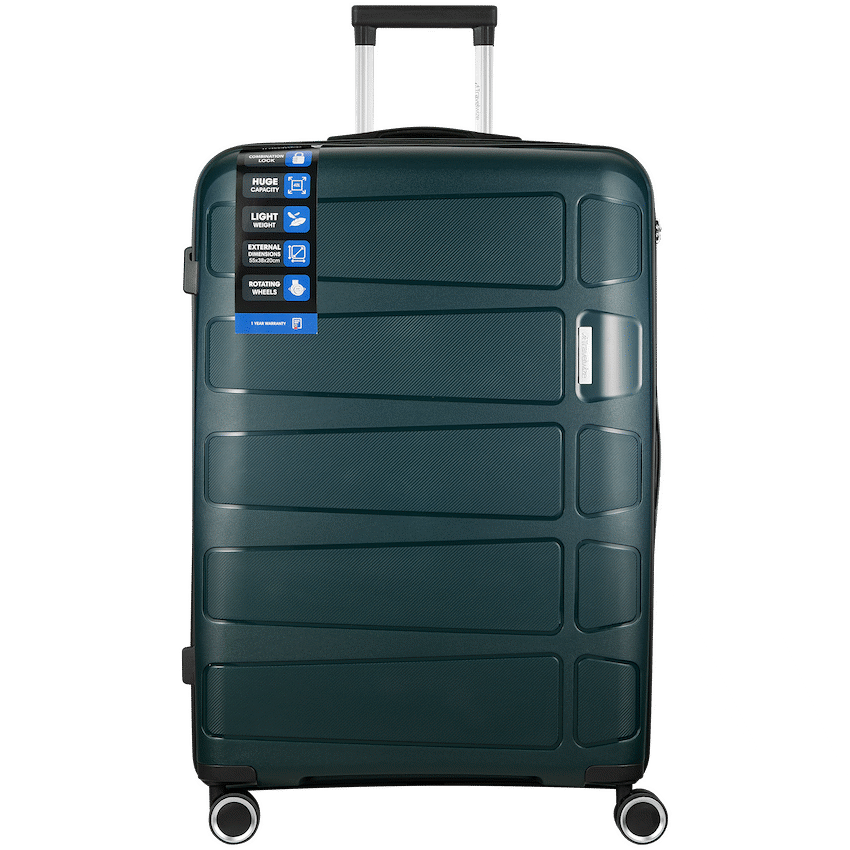 Travelwize Travelwize Tourer PP 75cm 4-wheel Spinner Luggage Petrol