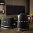Smeg 1.7L Matte Black Retro Cordless Kettle - KLF03BLMSA