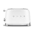 Smeg Matte White Retro 2 Slice Toaster - TSF01WHMSA