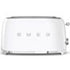 Smeg 4 Slice White Toaster - TSF02WHEU