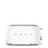 Smeg 4 Slice White Toaster - TSF02WHEU