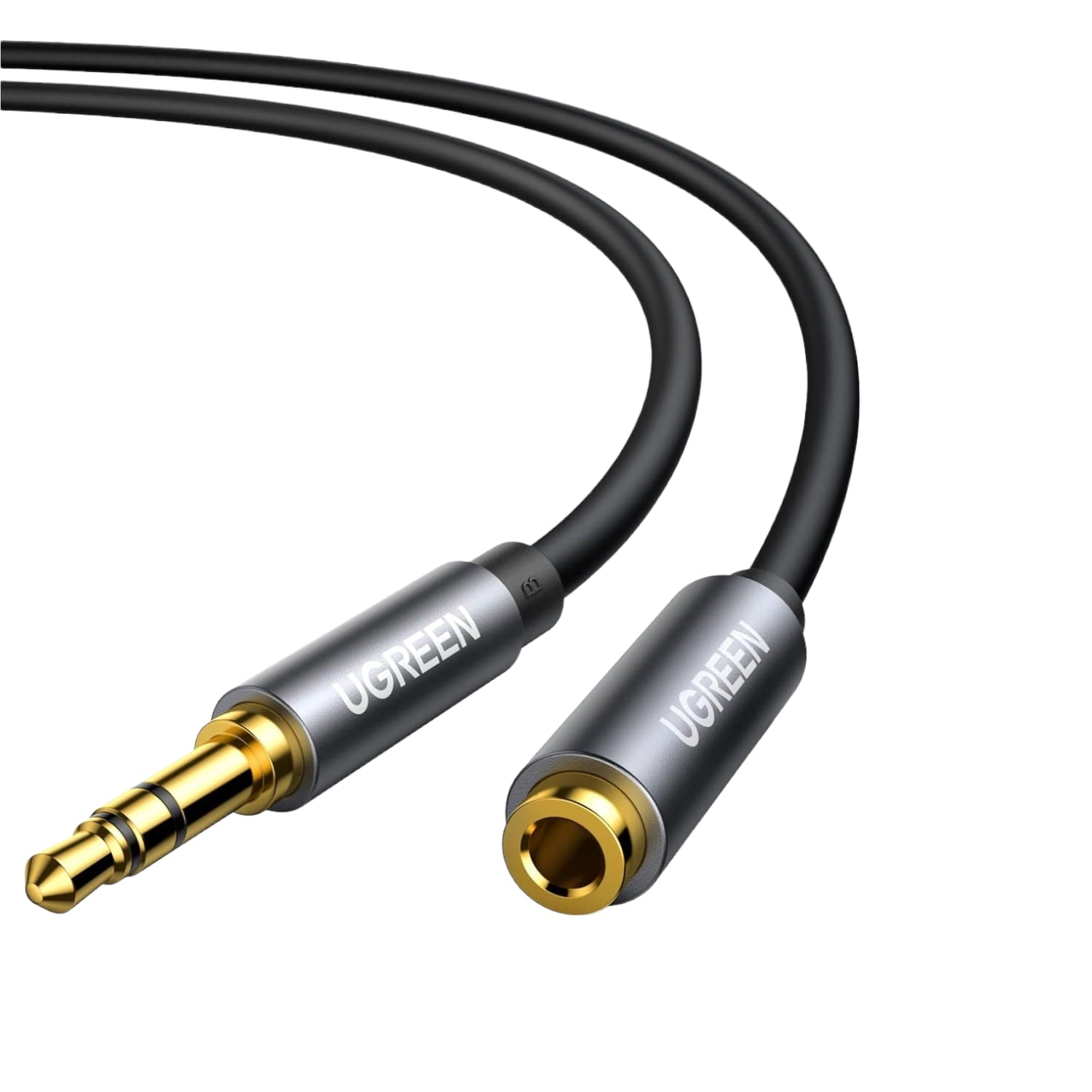 Ugreen UGREEN AV118 3.5mm AUX Extension Cable 3m – Male to Female –(Black)