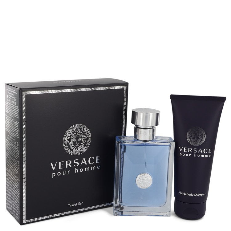 Versace Gift Set - 3.4 oz Eau De Toilette Spray + 3.4 oz Shower Gel 3.4 oz Eau De Toilette Spray + 3.4 oz Shower Gel Versace Pour Homme Gift Set By Versace
