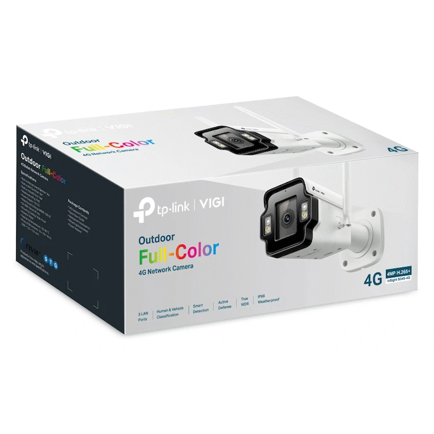 VIGI Networking InSight S345-4G (4mm) VIGI 4MP Outdoor Full-Color 4G Bullet Network Camera