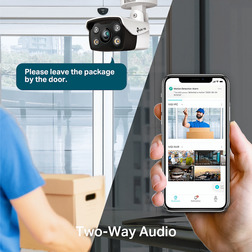 VIGI Networking TP-Link Vigi C340 4MP 2.8mm Outdoor Full-Color Bullet Network Camera