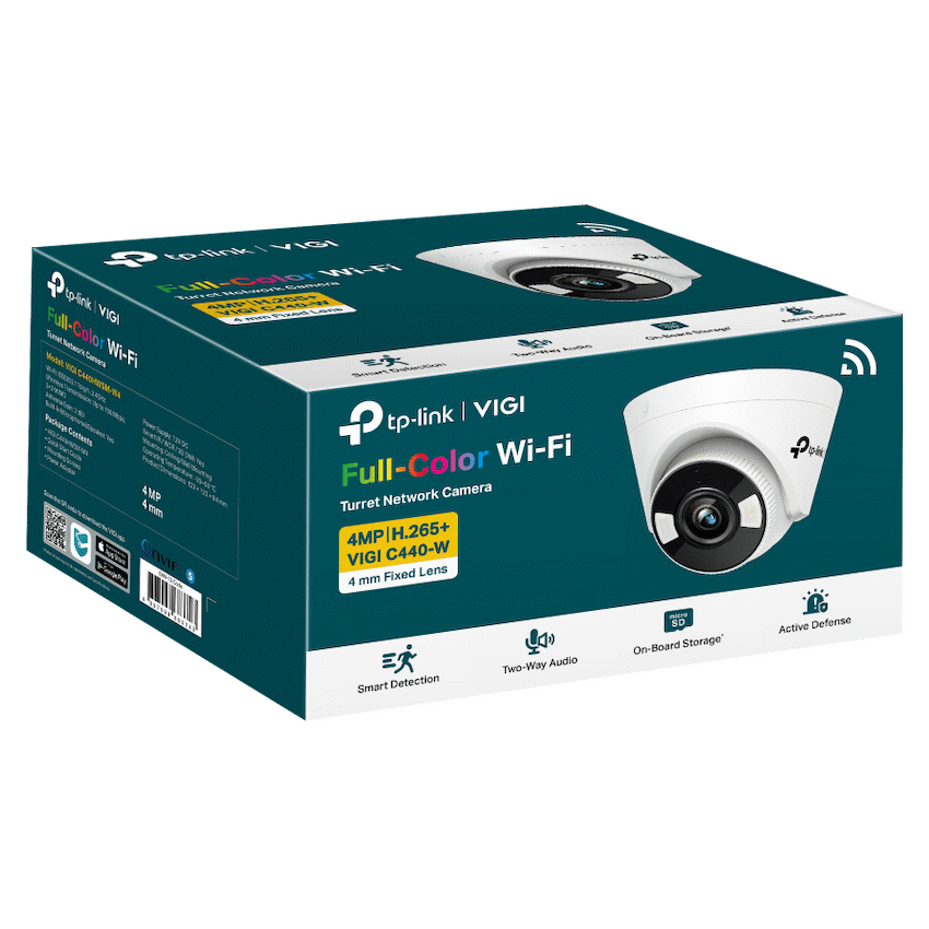 VIGI Networking TP-Link Vigi C440 4MP 4mm Full-Color Turret Network Camera