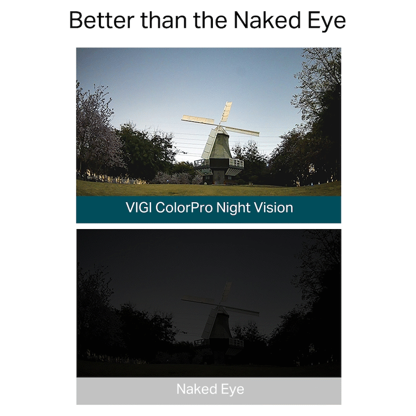 VIGI Networking TP-Link Vigi C540S (4mm) 4MP Outdoor ColorPro Night Vision Pan-Tilt Network Camera