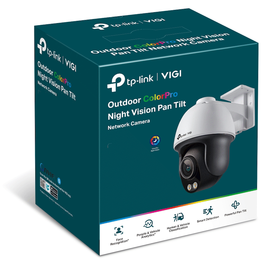 VIGI Networking TP-Link Vigi C540S (4mm) 4MP Outdoor ColorPro Night Vision Pan-Tilt Network Camera