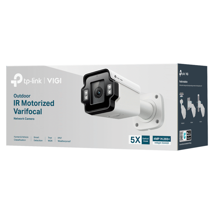 VIGI Networking VIGI 4MP Outdoor IR Motorized Varifocal Bullet Network Camera