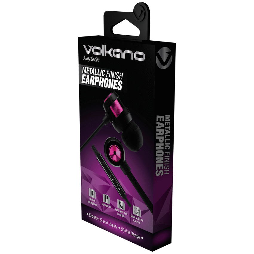 Volkano Audio Volkano Alloy series metal earphone - Purple