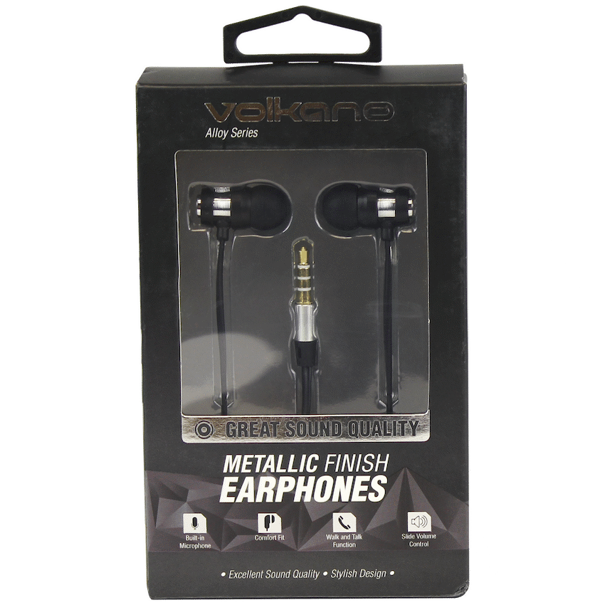 Volkano Audio Volkano Alloy Series Metal Earphone - Silver