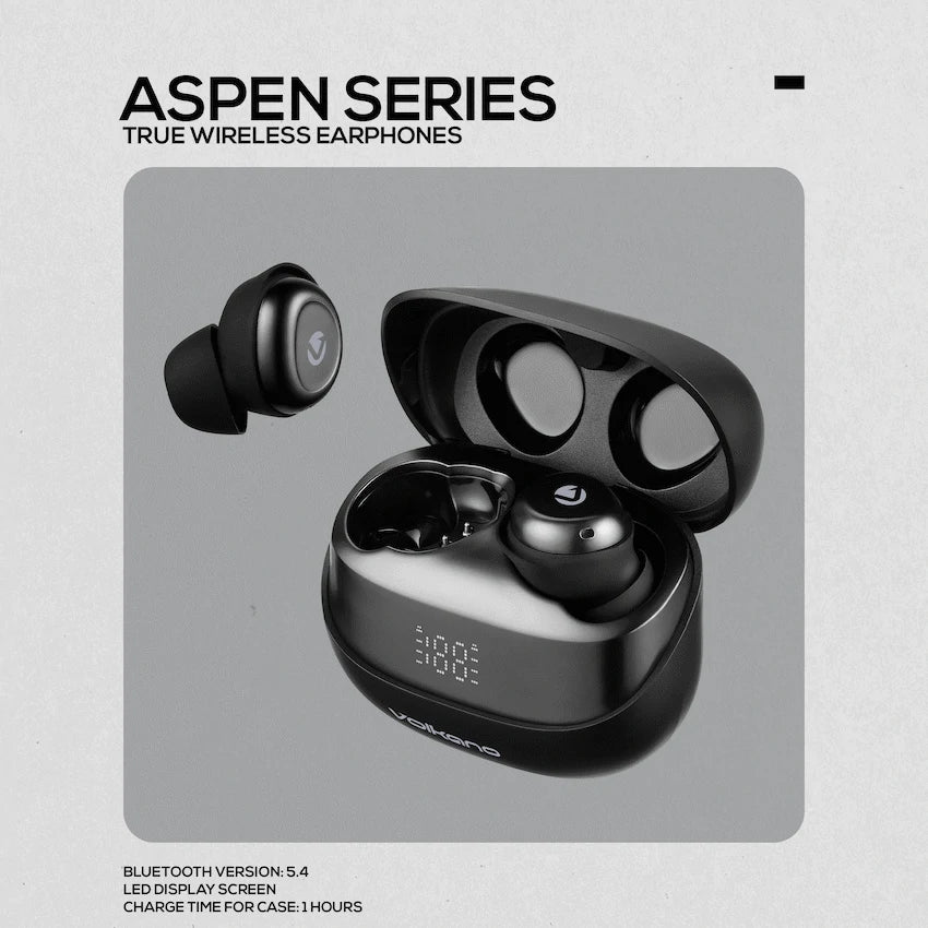 Volkano Audio Volkano Aspen True Wireless Earphones - Black