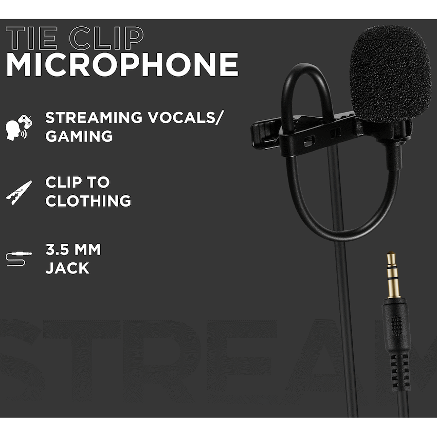 Volkano Audio Volkano Clip series 3.5mm Tieclip Microphone