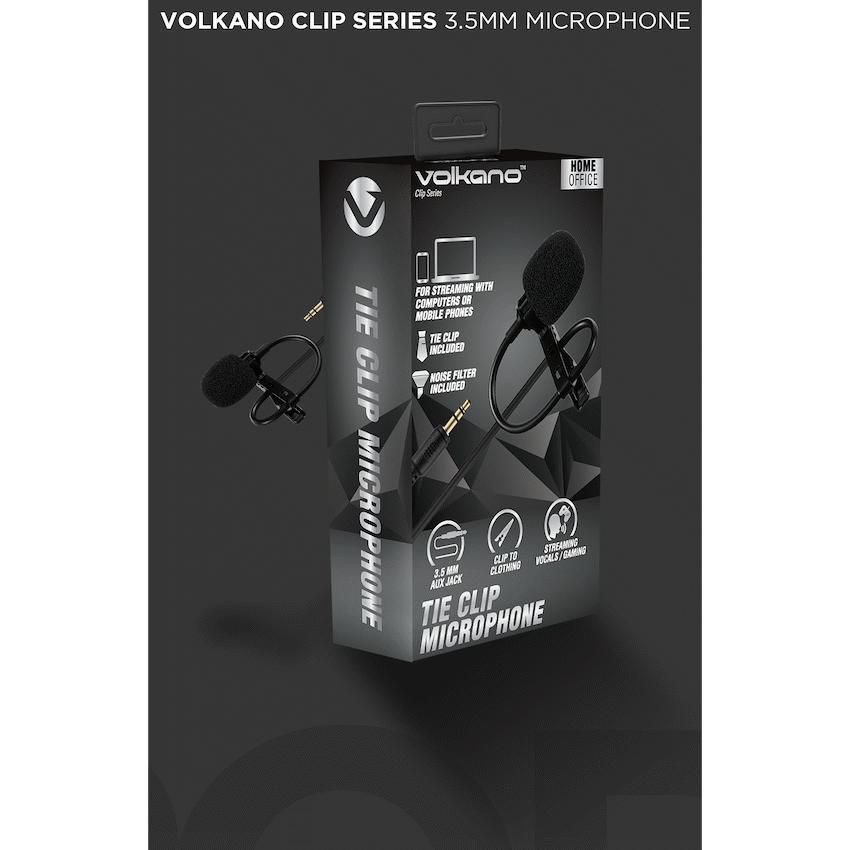Volkano Audio Volkano Clip series 3.5mm Tieclip Microphone
