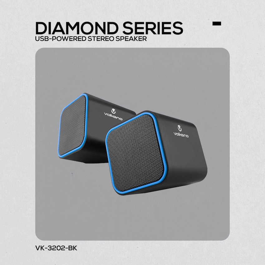 Volkano Audio Volkano Diamond Series USB Speaker - Blue