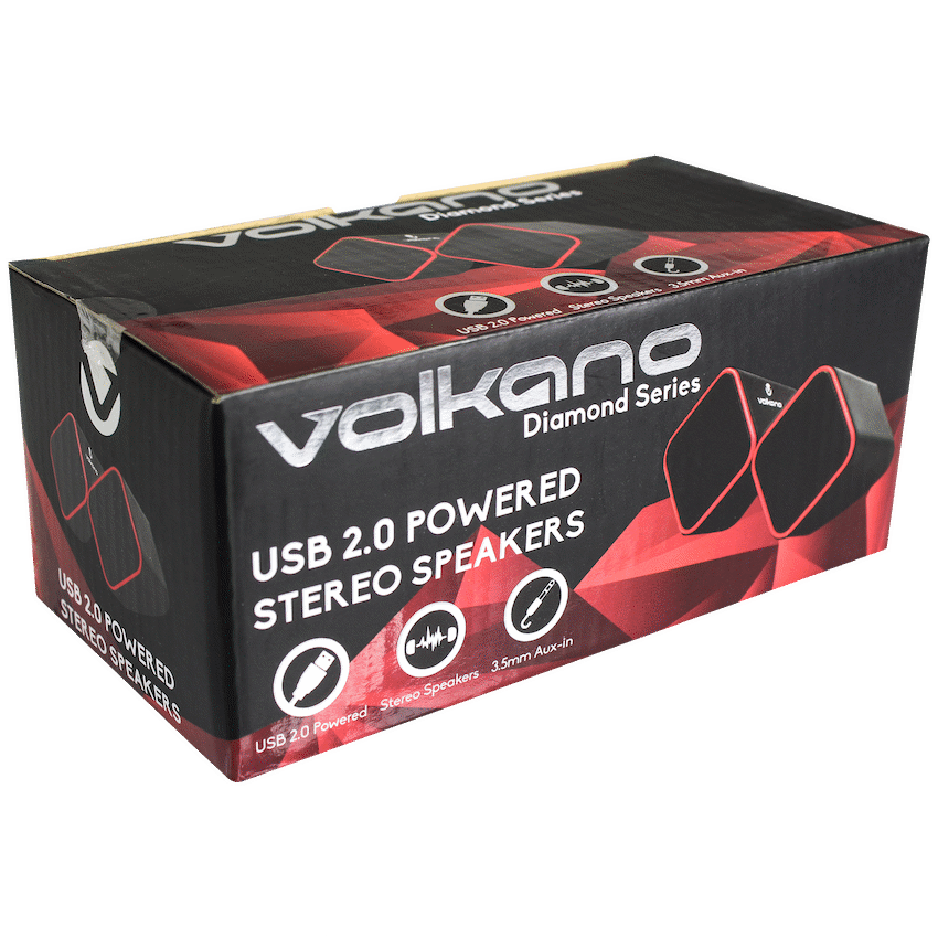 Volkano Audio Volkano Diamond Series USB Speaker - Red
