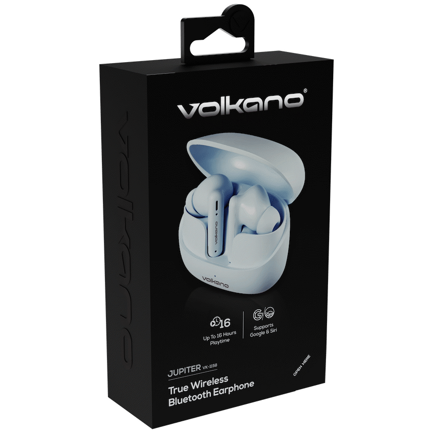Volkano Audio Volkano Jupiter Series TWS Earphones - Pastel Blue