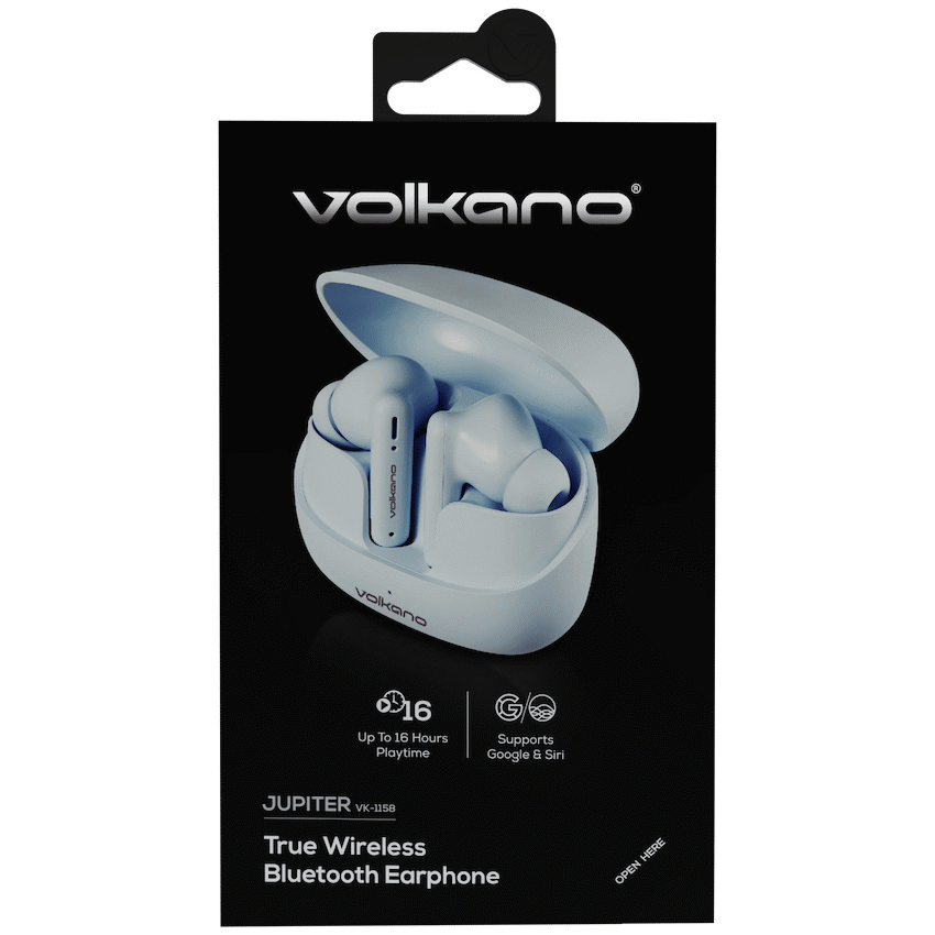 Volkano Audio Volkano Jupiter Series TWS Earphones - Pastel Blue