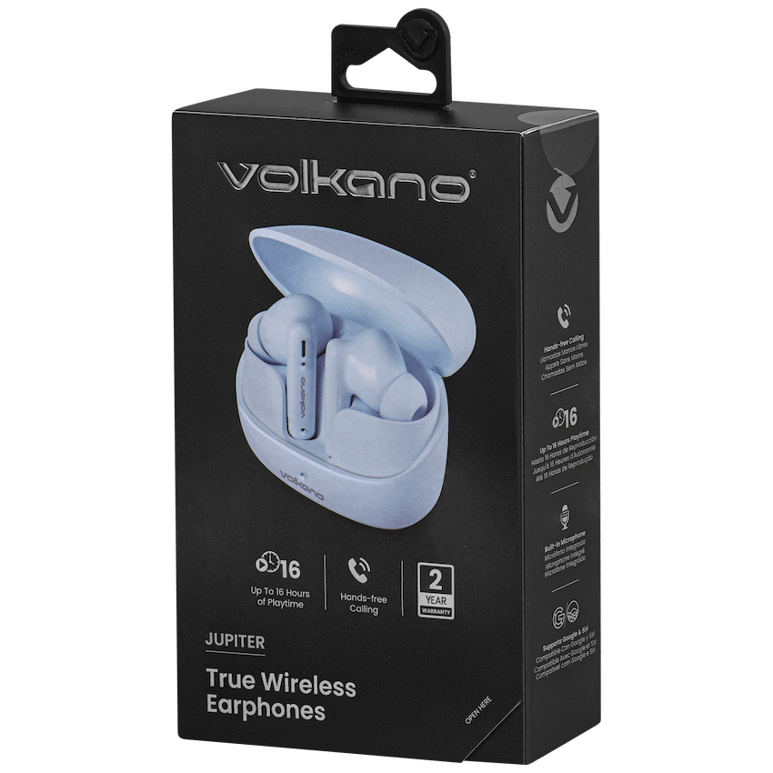 Volkano Audio Volkano Jupiter Series TWS Earphones - Pastel Blue