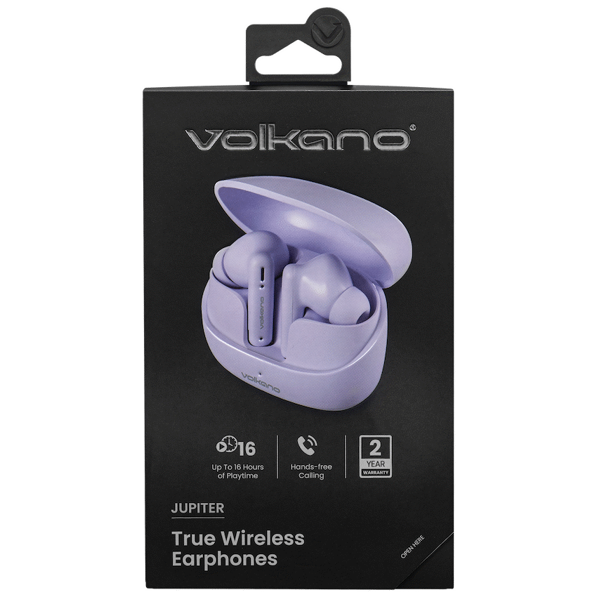 Volkano Audio Volkano Jupiter Series TWS Earphones - Pastel Purple