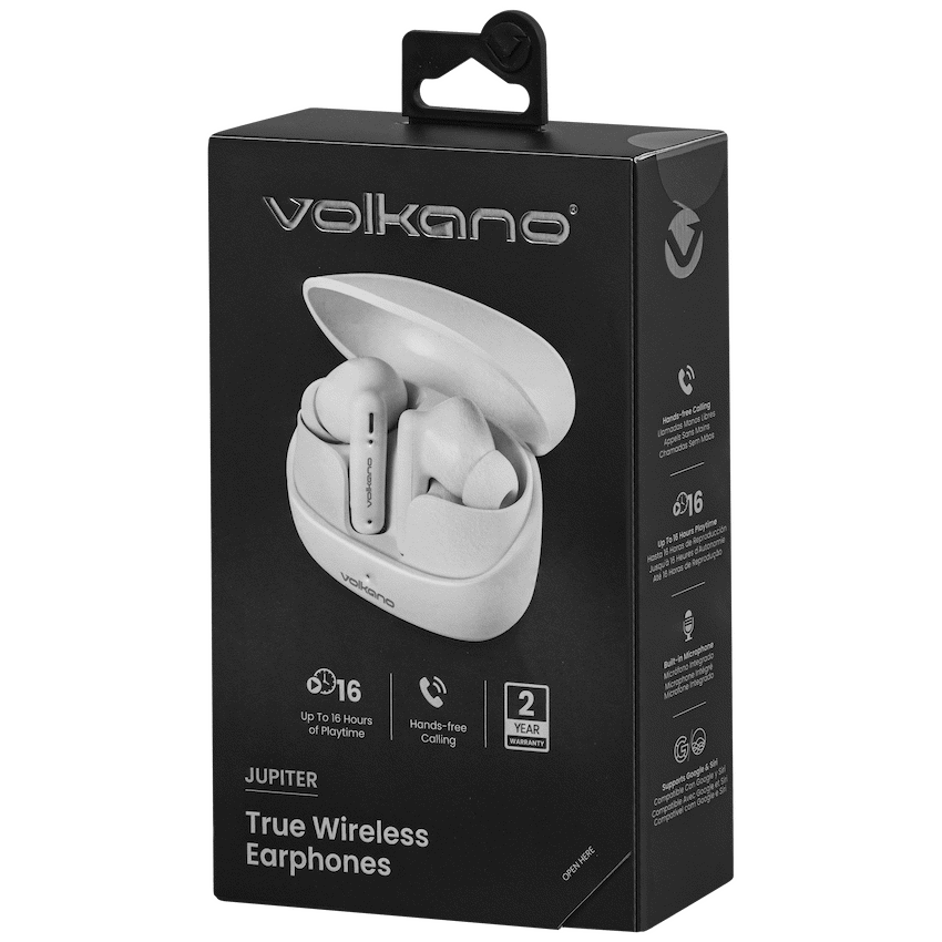 Volkano Audio Volkano Jupiter Series TWS Earphones - White