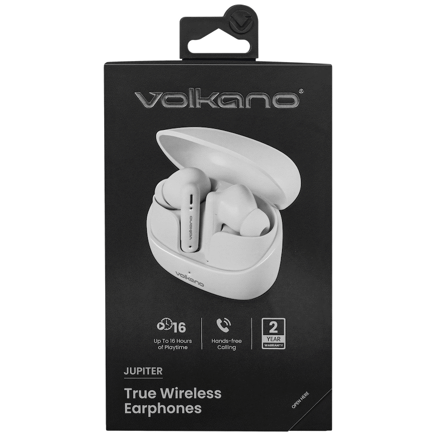 Volkano Audio Volkano Jupiter Series TWS Earphones - White