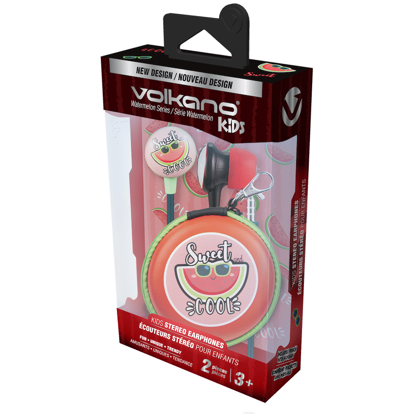 Volkano Audio Volkano Kiddies Series Earphones with Keychain - Watermelon2