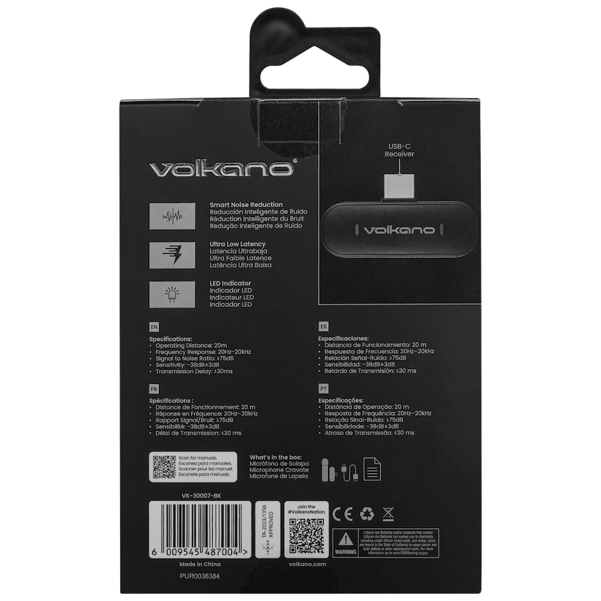 Volkano Audio Volkano Maestro Series Lavalier Microphone