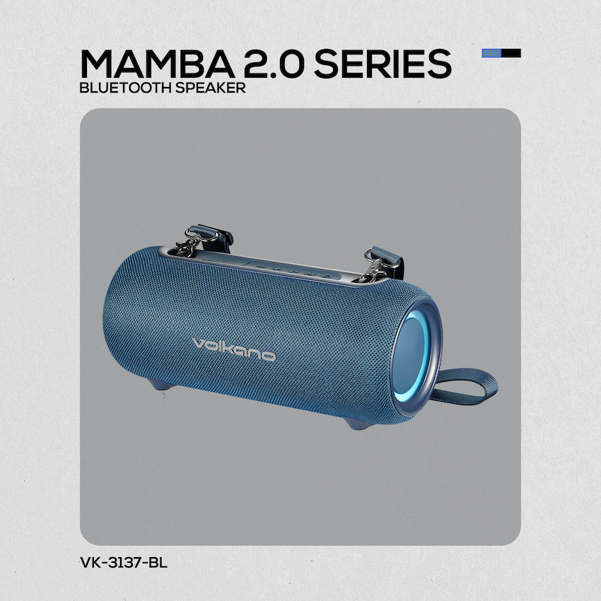 Volkano Audio Volkano Mamba 2.0 Series Bluetooth Speaker - Blue
