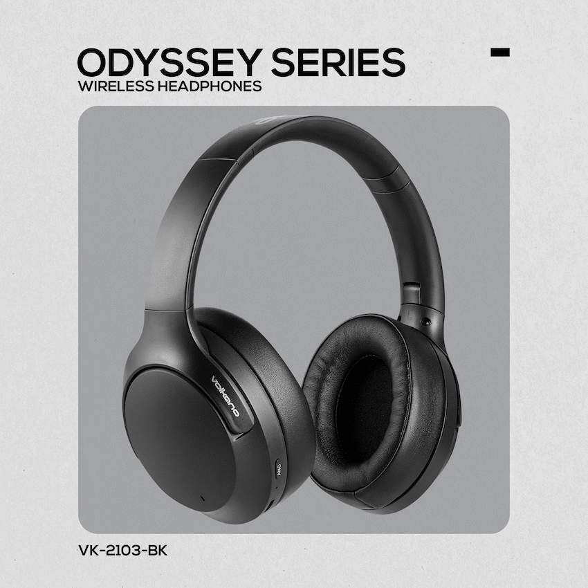 Volkano Audio Volkano Odyssey ANC Bluetooth Wireless Headphone - Black