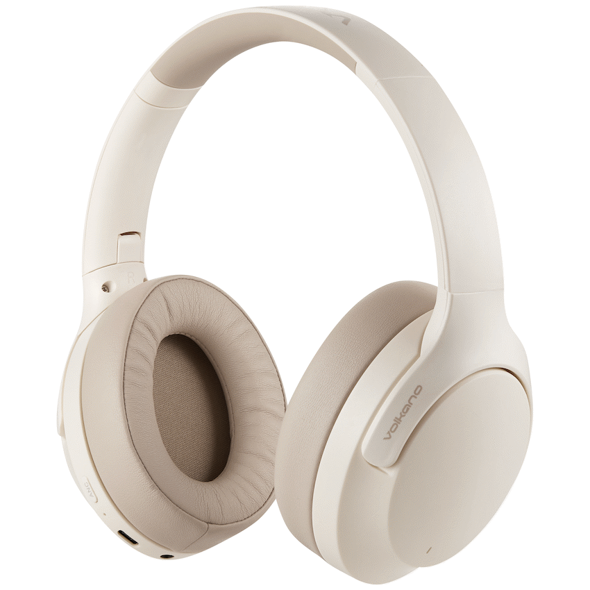 Volkano Audio Volkano Odyssey ANC Bluetooth Wireless Headphone - Nude