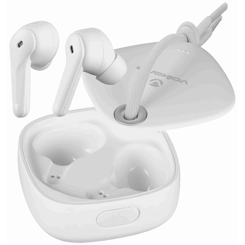 Volkano Audio Volkano Ore Series True Wireless Earphones with Charging Case - White