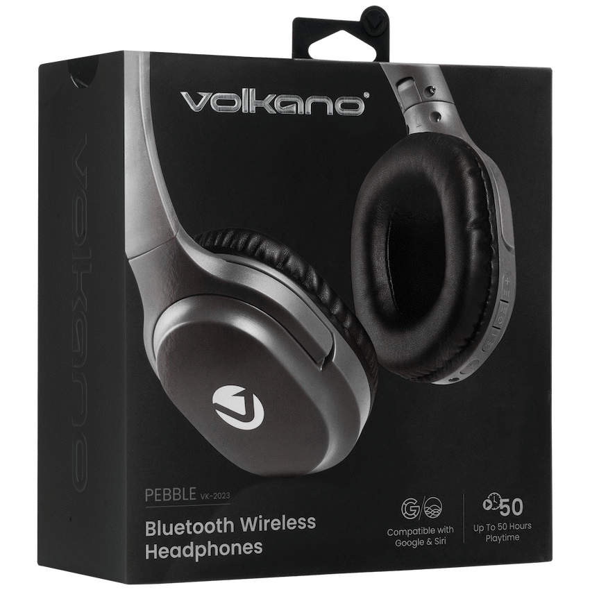 Volkano Audio Volkano Pebble Series Bluetooth Headphones - Dark Grey