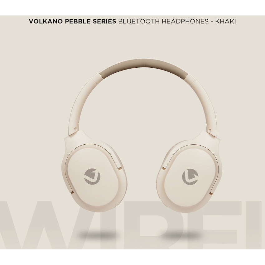 Volkano Audio Volkano Pebble Series Bluetooth Headphones - Khaki