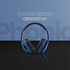 Volkano Audio Volkano Phonic Series Bluetooth Full Size Headphones - Blue