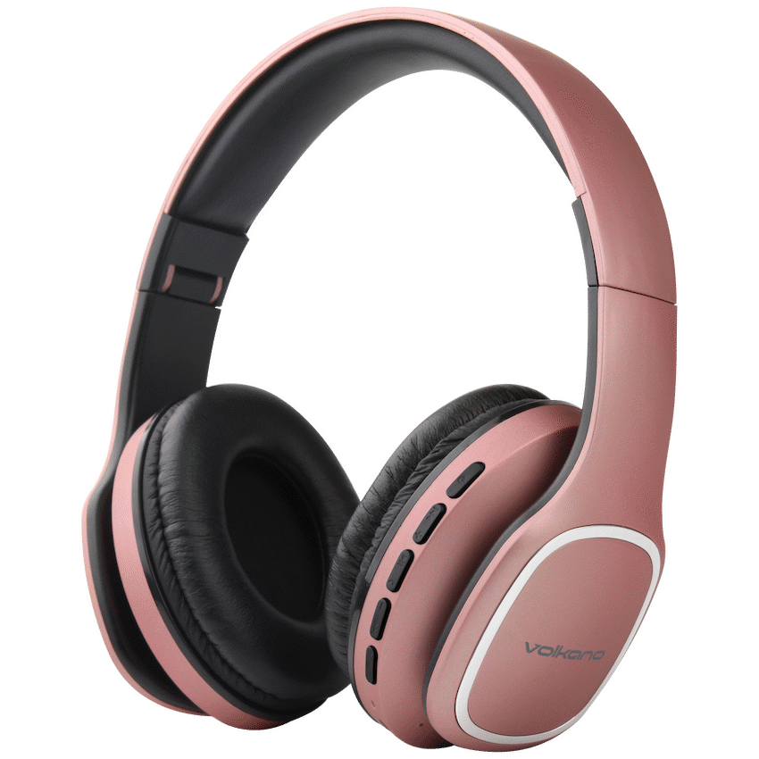 Volkano Audio Volkano Phonic Series Bluetooth Full-Size Headphones - Rose Gold