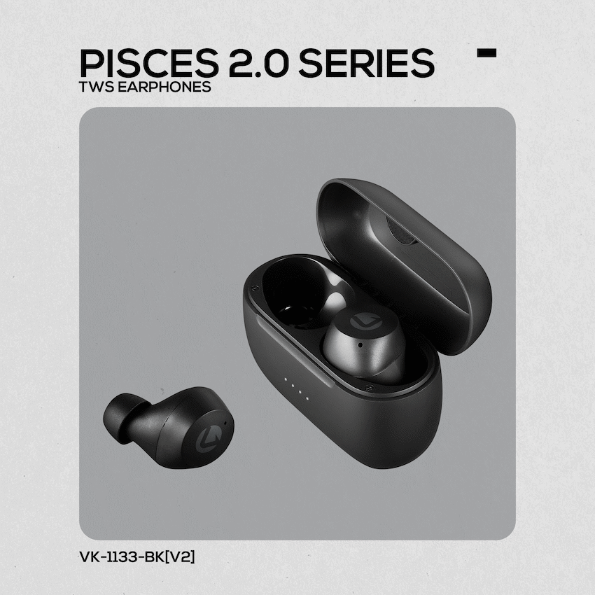 Volkano Audio Volkano Pisces 2.0 Series TWS Earphones - Black