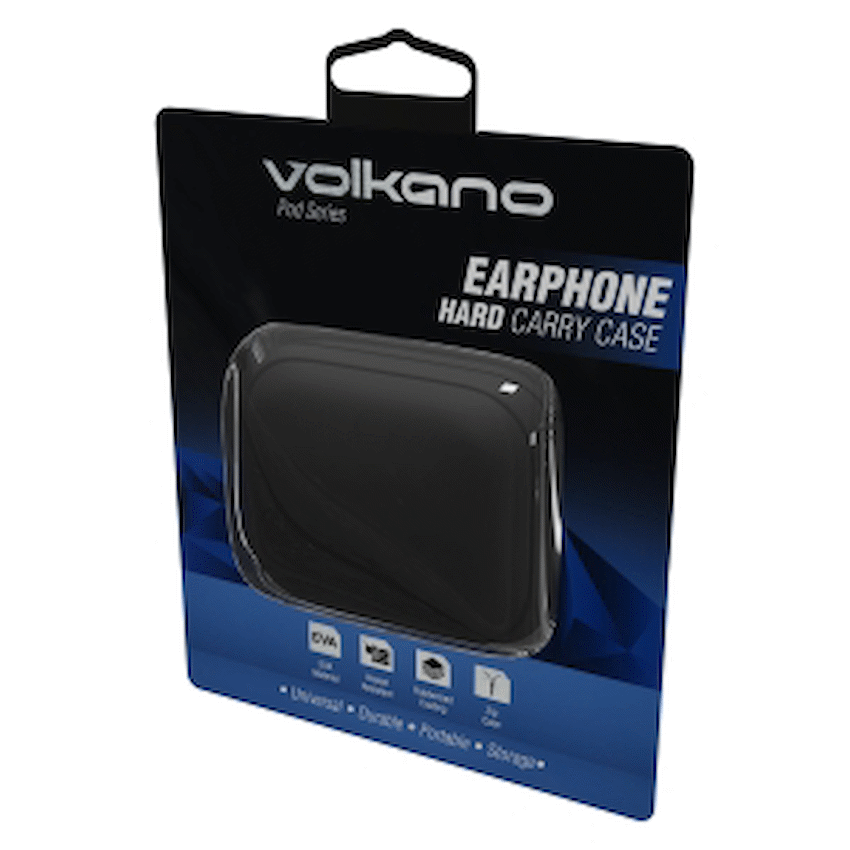 Volkano Audio Volkano Pod Series Earphone Case - Black