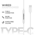 Volkano Audio Volkano Prism 2.0 Series Type-C Earphone - White
